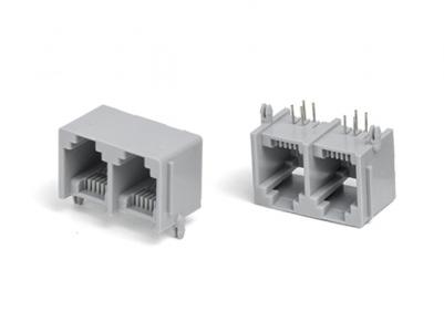 RJ12-6P6C 1x2 Jack